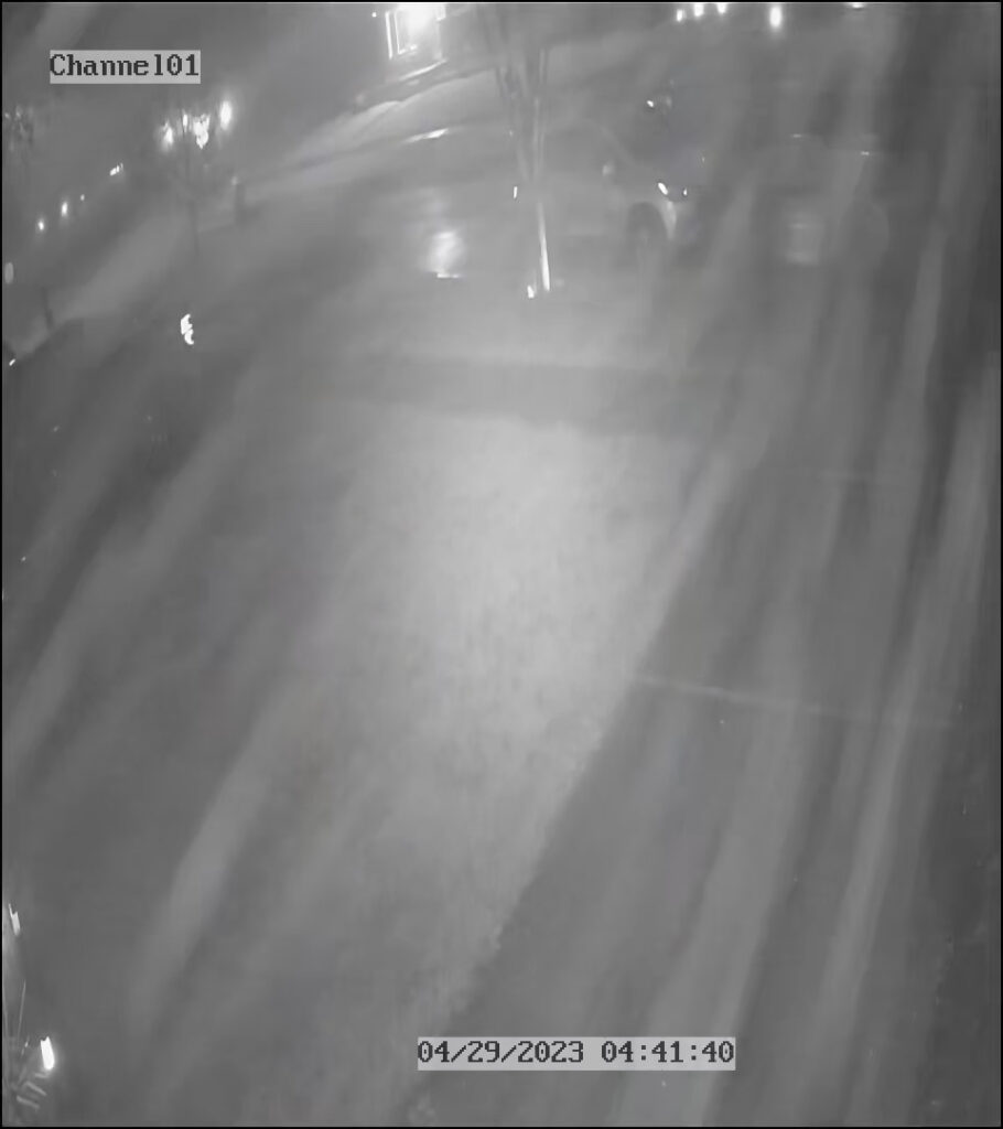 supraveghere video noaptea iarna curte